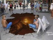 magical 3D sidewalk murals